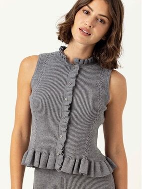 Ozzie Tank ~ Fog Heather Grey
